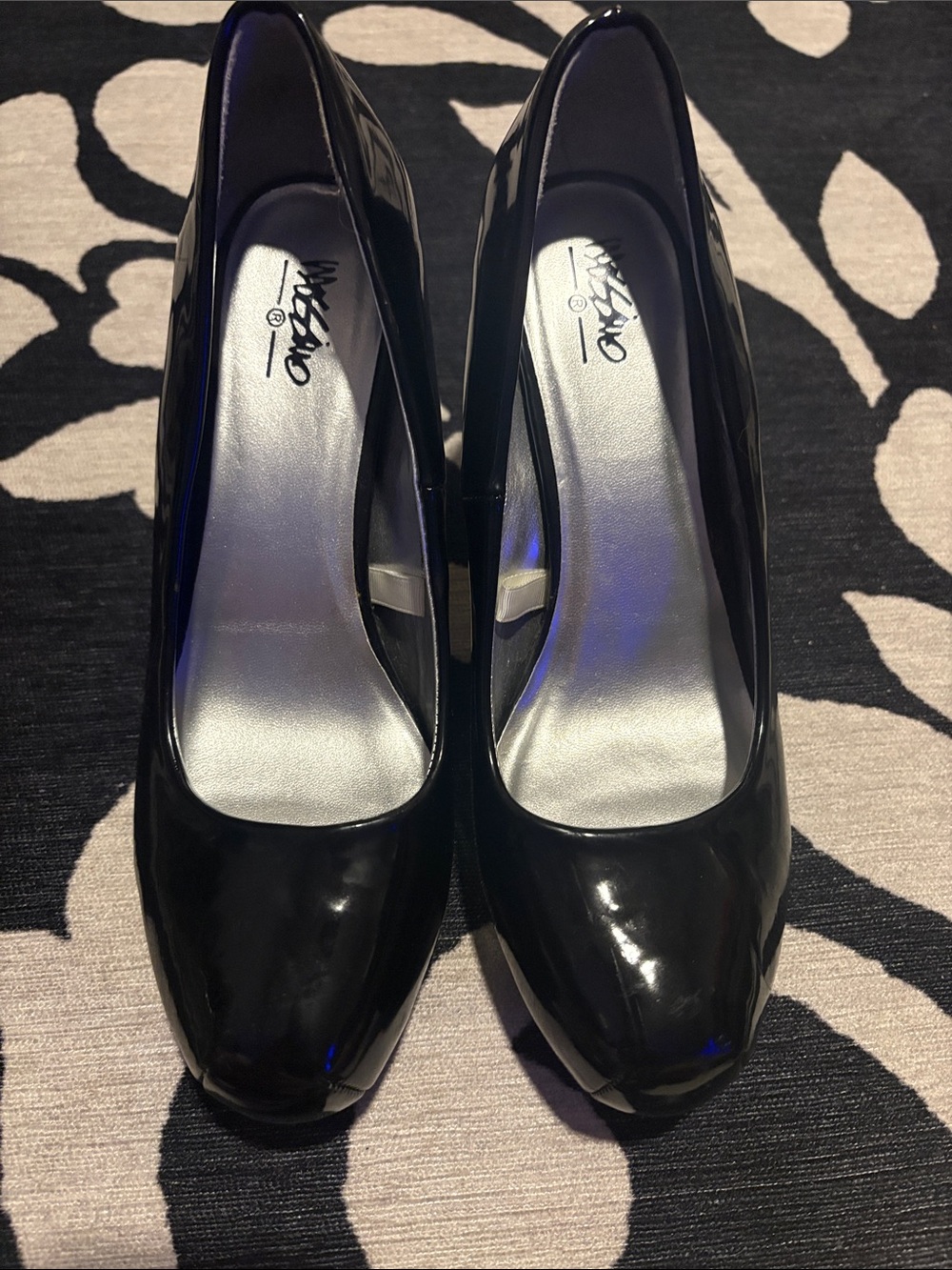 Mossimo Supply Co. Black Patent Platform High Heels